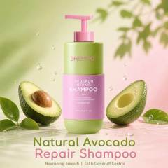 OEM ODM Natural Moisturizing Cream Gently Cleaning Hair Organic Avocado Hair Repairing Nourishing Shampoo and Conditioner