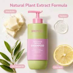 OEM ODM Natural Moisturizing Cream Gently Cleaning Hair Organic Avocado Hair Repairing Nourishing Shampoo and Conditioner