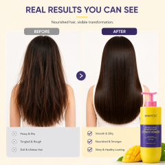 OEM/ODM Custom Label Fruity Fragrances Mango Shampoo Gentle Clean Refreshing Nourish Repairing Shampoo Product