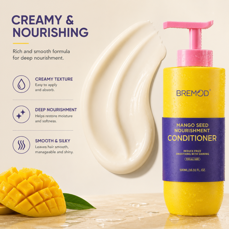 OEM/ODM Custom Label Fruity Fragrances Mango Shampoo Gentle Clean Refreshing Nourish Repairing Shampoo Product