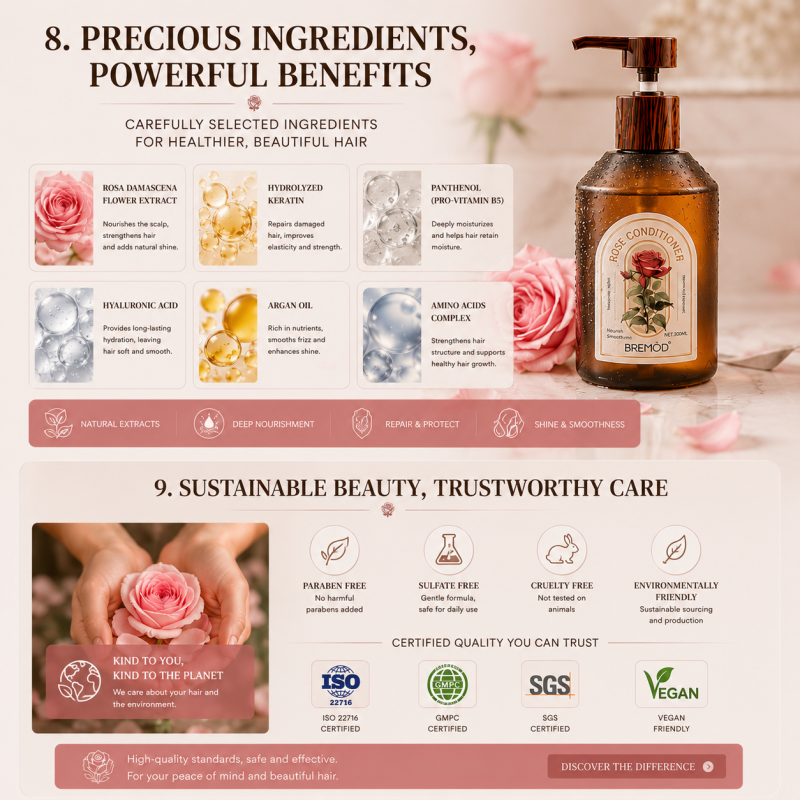 Winter Ebony Rose Silicone-Free Luxury Perfume Deep Cleansing Oil Control Hair Shampoo for Oily Scalp Firming & Fluffy Hair Care