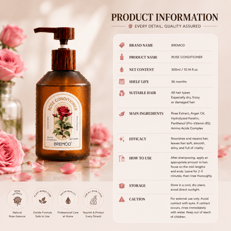 Winter Ebony Rose Silicone-Free Luxury Perfume Deep Cleansing Oil Control Hair Shampoo for Oily Scalp Firming & Fluffy Hair Care