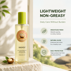 Factory OEM Multi-Plant Coconut Essential Oil Hair Serum Smooth & Shine Oil Solubility Spray for Dry Frizzy Damaged Hair