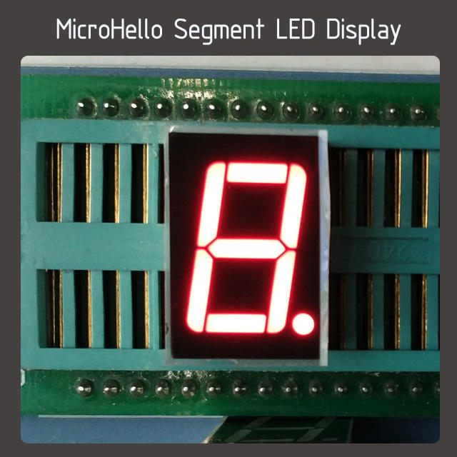 10pcs 0.5 inch 1 digit segment led display Yellow/white/blue/red/green