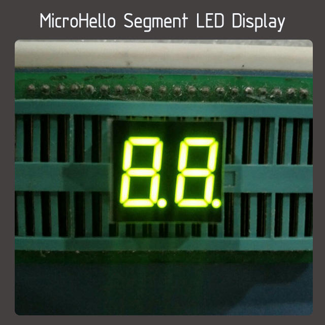 10pcs 0.4 inch 2 digit segment led display Yellow/white/blue/red/green/Kelly