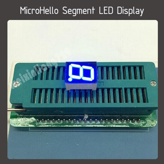 10pcs 0.36 inch 1 digit segment led display Yellow/white/blue/red/green