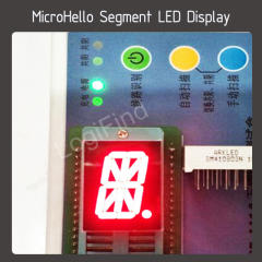 10pcs 0.8 inch 17-segment Alphanumeric led display Yellow/white/blue/red/green