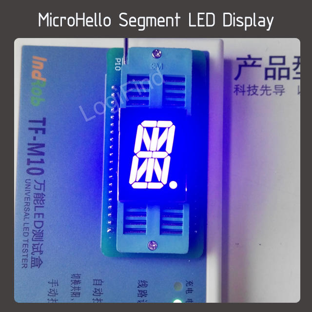 10pcs 0.8 inch 17-segment Alphanumeric led display Yellow/white/blue/red/green