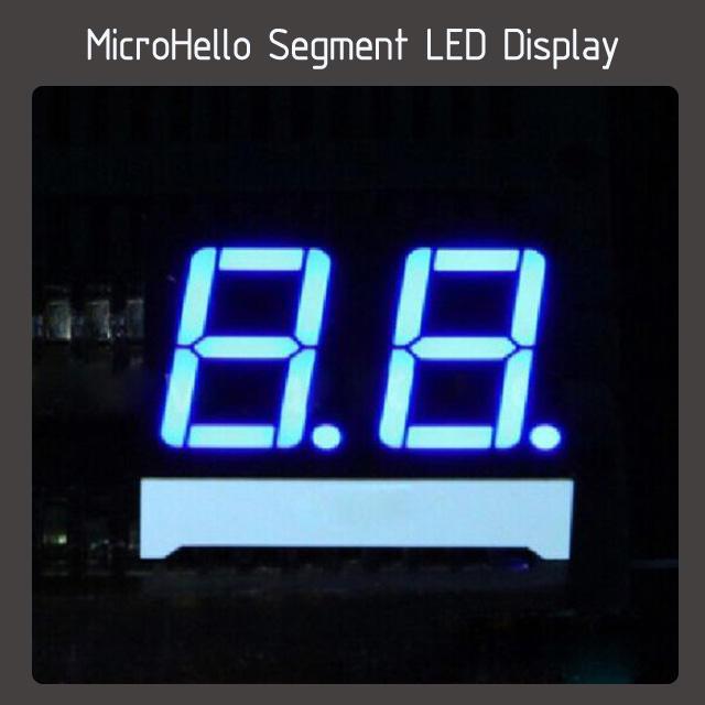 10pcs 0.56 inch 2 digit segment led display Yellow/white/blue/red/green