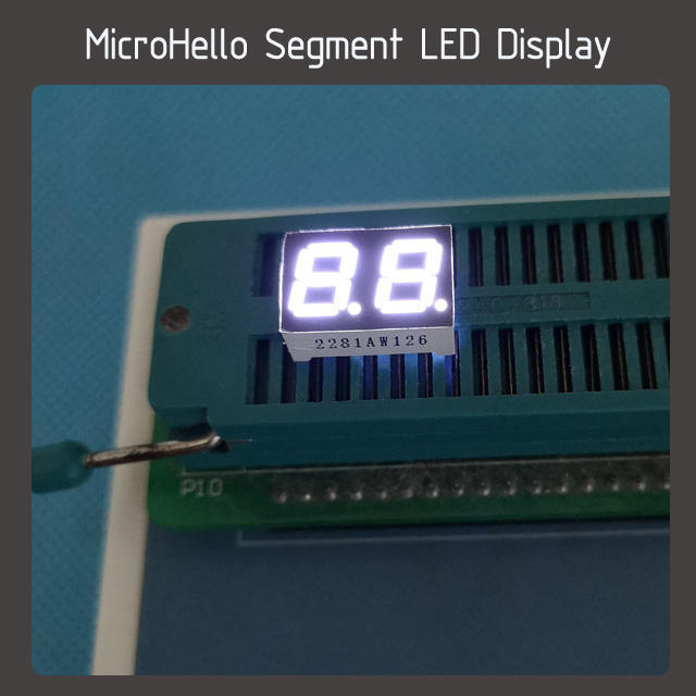 10pcs 0.28 inch 2 digit segment led display Yellow/white/blue/red/green/kelly