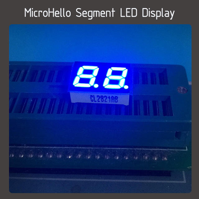 10pcs 0.28 inch 2 digit segment led display Yellow/white/blue/red/green/kelly