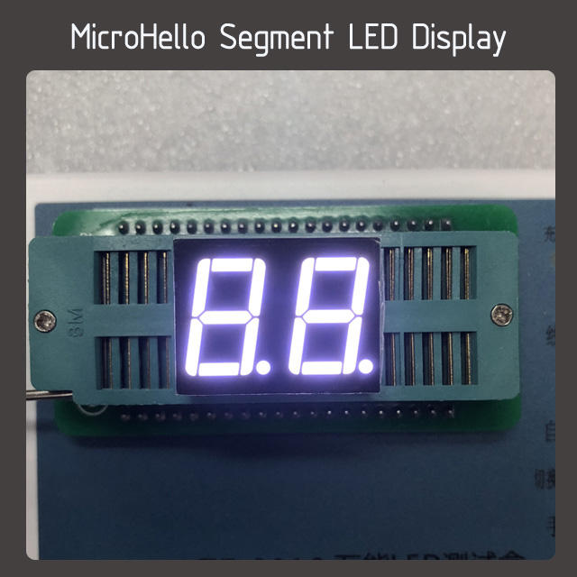 10pcs 0.56" 2 digit static state 18-pin segment led display Yellow/white/blue/red/green