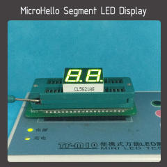 10pcs 0.56" 2 digit static state 18-pin segment led display Yellow/white/blue/red/green
