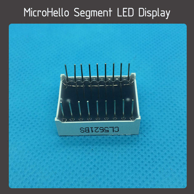 10pcs 0.56" 2 digit static state 18-pin segment led display Yellow/white/blue/red/green