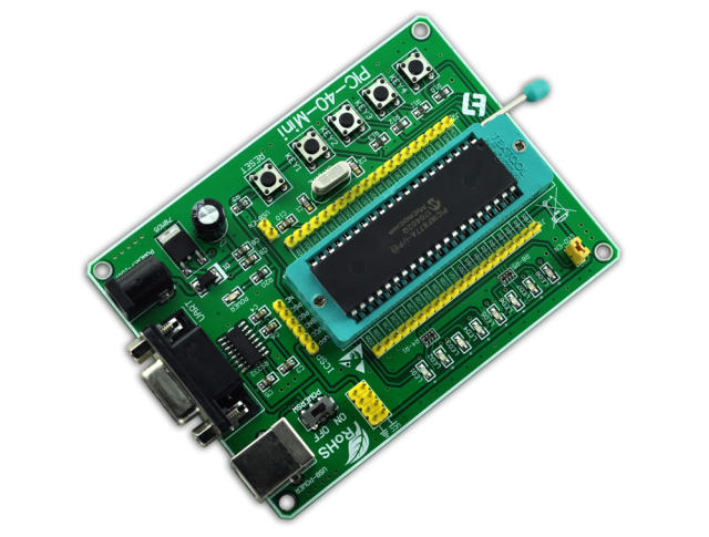 PIC development board PIC-40-Mini for 8bit DIP40 PIC microcontroller