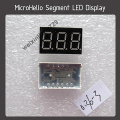 10pcs 0.36 inch 3 digit segment led display Yellow/white/blue/red/green/orange/kelly