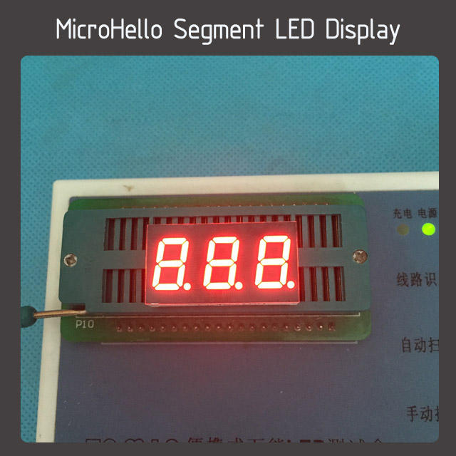 10pcs 0.4 inch 3 digit segment led display Yellow/white/blue/red/green/kelly
