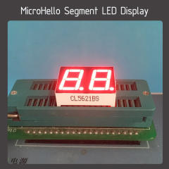 10pcs 0.56" 2 digit static state 18-pin segment led display Yellow/white/blue/red/green
