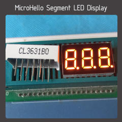 10pcs 0.36 inch 3 digit segment led display Yellow/white/blue/red/green/orange/kelly