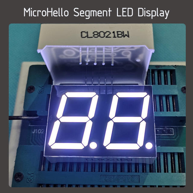 10pcs 0.8 inch 2 digit segment led display Yellow/white/blue/red/green/Kelly