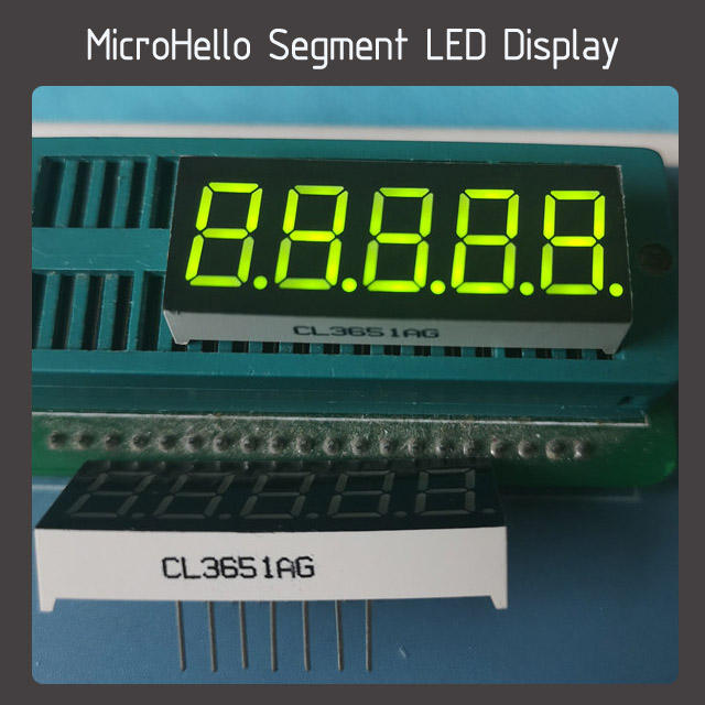 10pcs 0.36 inch 5 digit segment led display Yellow/white/blue/red/green/kelly