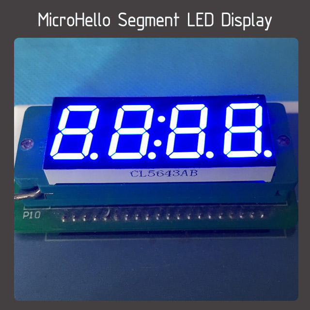 10pcs 0.56 inch 4 digit segment led display clock point Yellow/white/blue/red/green