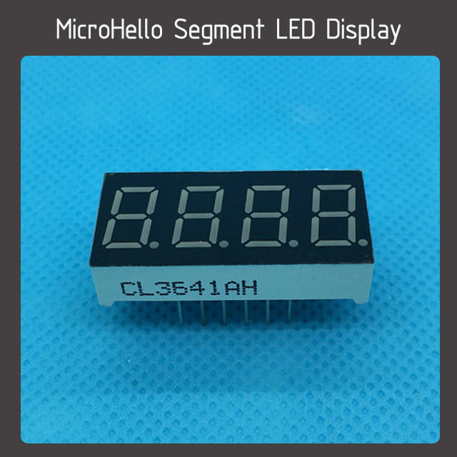 10pcs 0.36 inch 4 digit segment led display Yellow/white/blue/red/green/Kelly