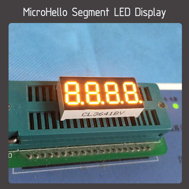 10pcs 0.36 inch 4 digit segment led display Yellow/white/blue/red/green/Kelly