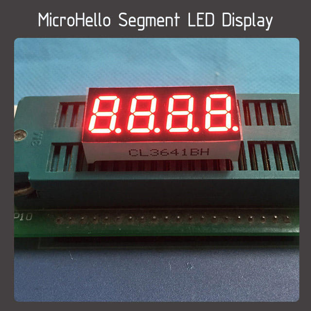 10pcs 0.36 inch 4 digit segment led display Yellow/white/blue/red/green/Kelly