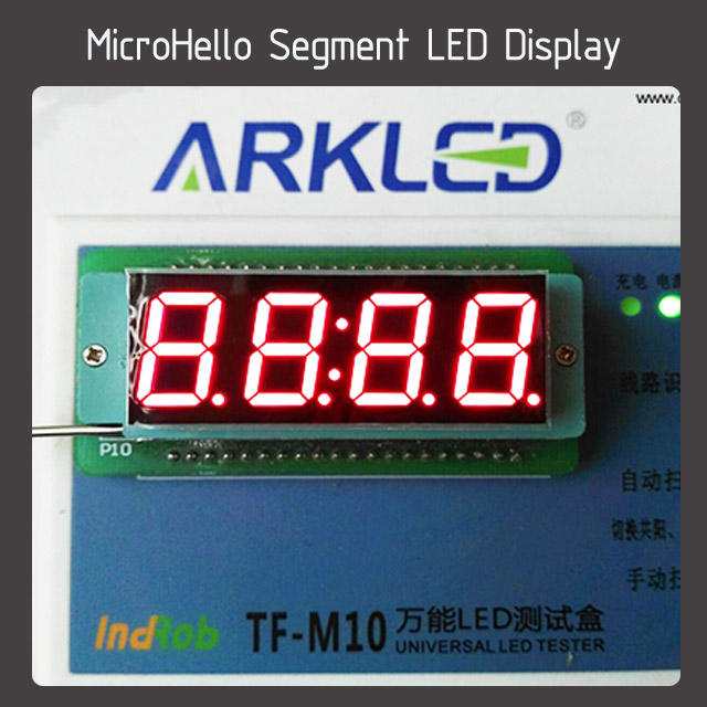 10pcs 0.56 inch 4 digit segment led display clock point Yellow/white/blue/red/green