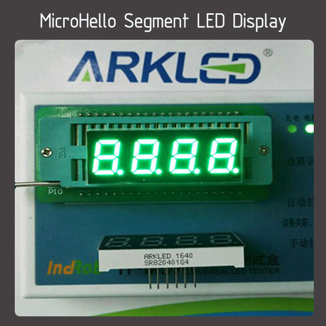 10pcs 0.4 inch 4 digit segment led display Yellow/white/blue/red/green/kelly