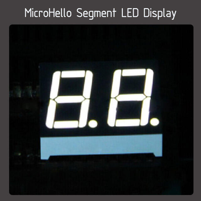 10pcs 0.5 inch 2 digit segment led display Yellow/white/blue/red/green/Kelly