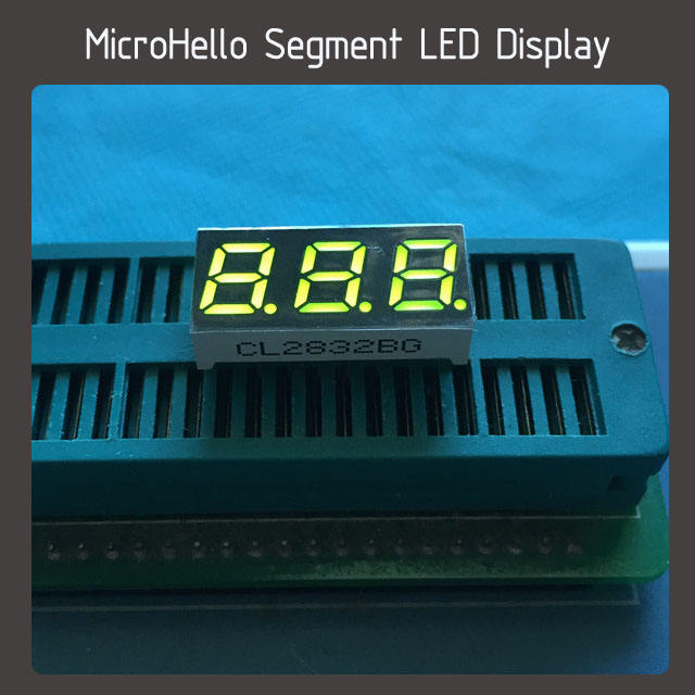 10pcs 0.28 inch 3 digit segment led display red/blue/yellow/white/green/kelly/worm white