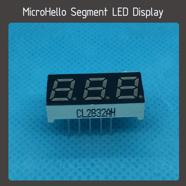 10pcs 0.28 inch 3 digit segment led display red/blue/yellow/white/green/kelly/worm white