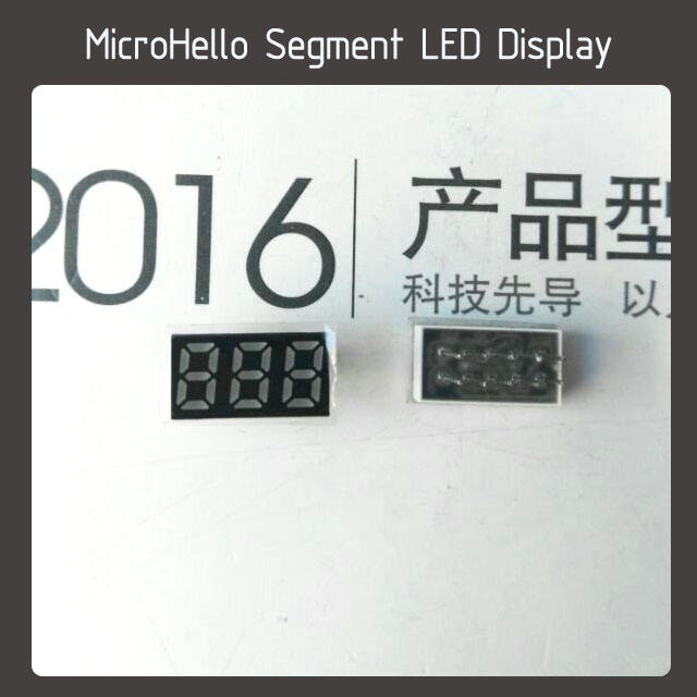 10pcs 0.25 inch 3 digit segment led display red/blue (no dot point)