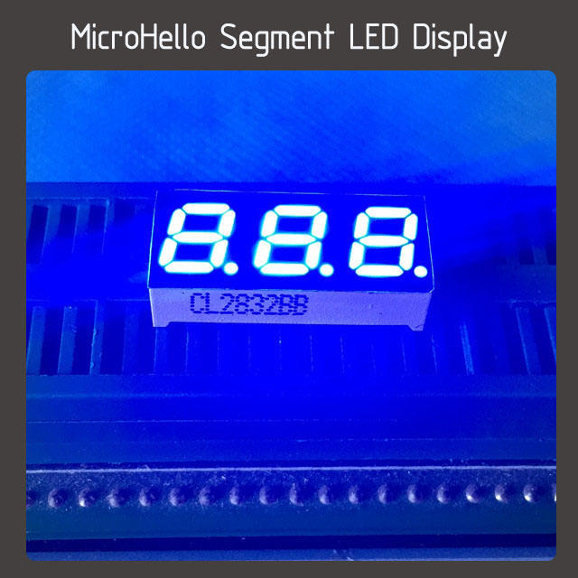 10pcs 0.28 inch 3 digit segment led display red/blue/yellow/white/green/kelly/worm white