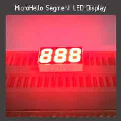 10pcs 0.25 inch 3 digit segment led display red/blue (no dot point)