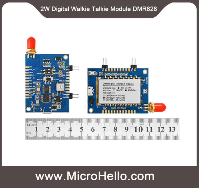 DMR828 2W Digital Walkie Talkie Module UHF VHF AMBE++ NVOC