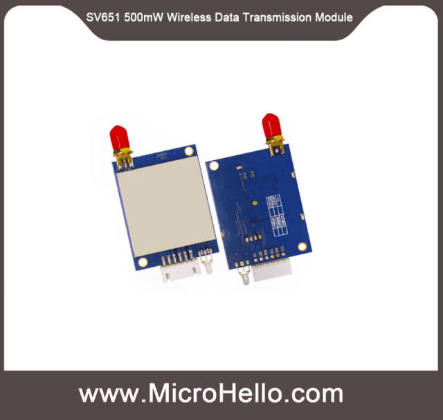 SV651 500mW Industrial Anti-interference Wireless Data Transmission Module TTL/RS232/RS485 433/490/868/915 MHz