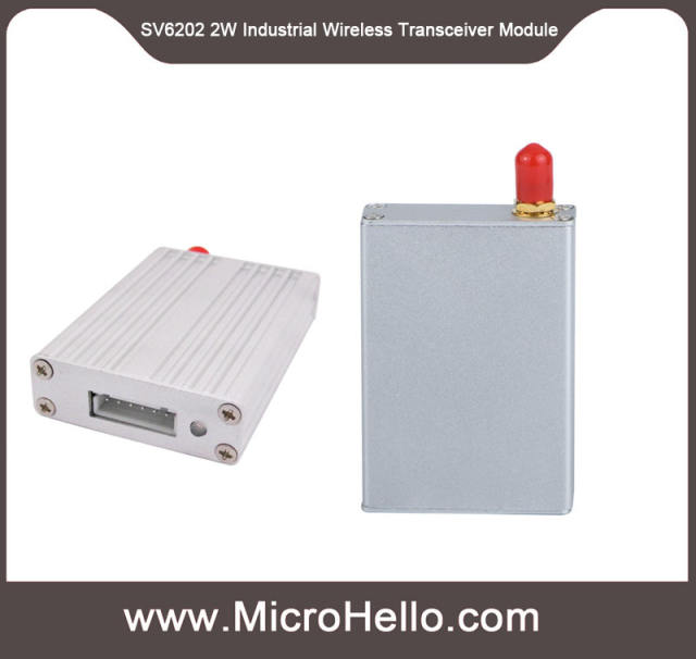 SV6202 2W Industrial Small Size Wireless Transceiver Module TTL/RS232/RS485 433MHz/470MHz/868MHz/915MHz