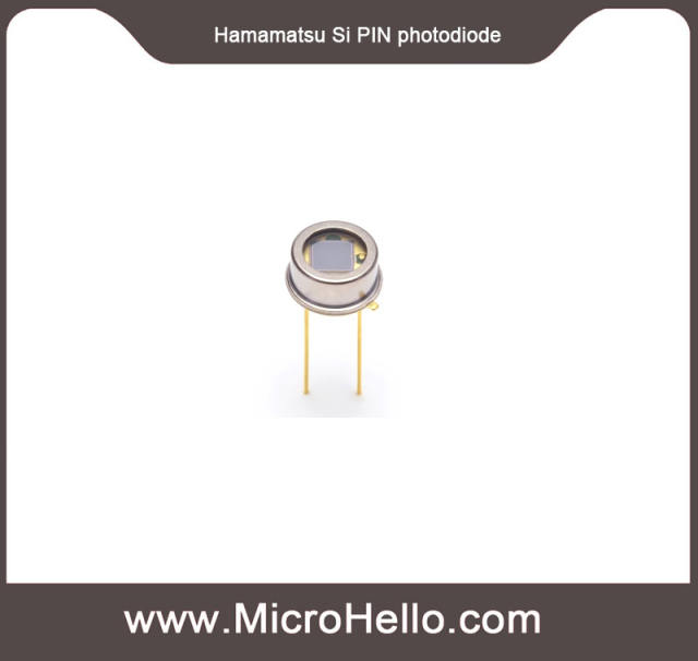 Hamamatsu S1226-44BQ Si PIN photodiode For UV to visible, precision photometry; suppressed near IR sensitivity