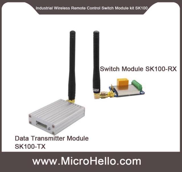 SK100 Industrial Wireless Remote Control Switch Module kit (100mW~5W optional) 433/470/868/915MHz