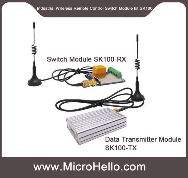 SK100 Industrial Wireless Remote Control Switch Module kit (100mW~5W optional) 433/470/868/915MHz