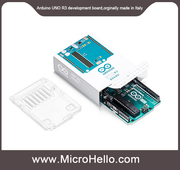 Arduino UNO R3 development board,orginally made in Italy