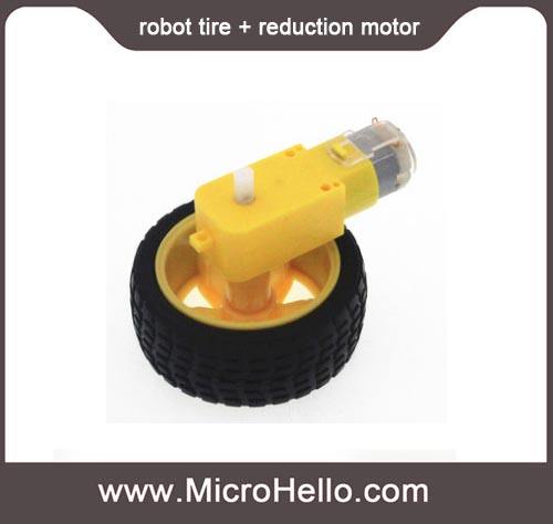 Intelligent car chassis robot tire + DC reduction motor 70g