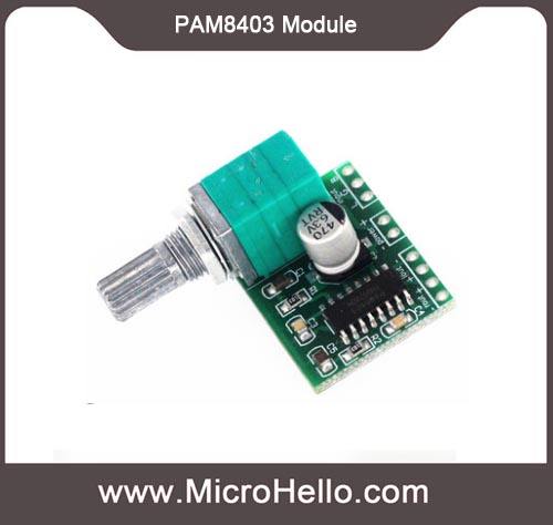 PAM8403 Module Filterless 3W Class-D Stereo Audio Amplifier with Potentiometer