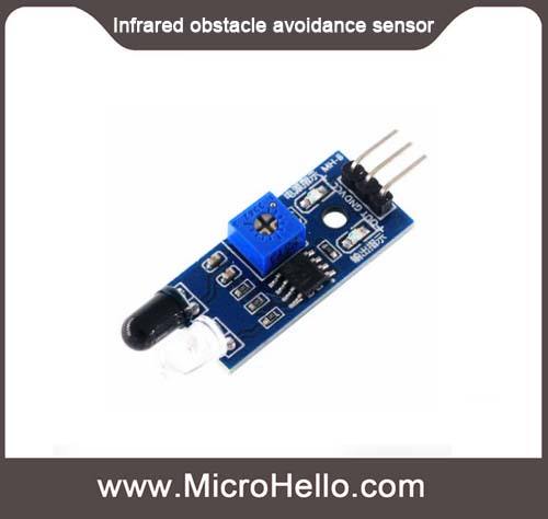 Infrared obstacle avoidance sensor black/white line identification