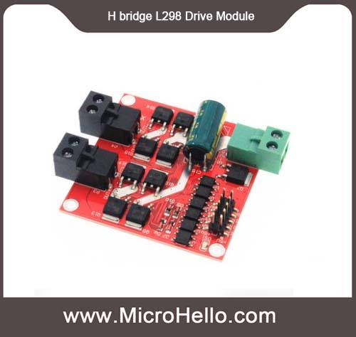L298 H bridge Drive Module Motor drive module 12/24V/7A160W dual DC motor drive board module