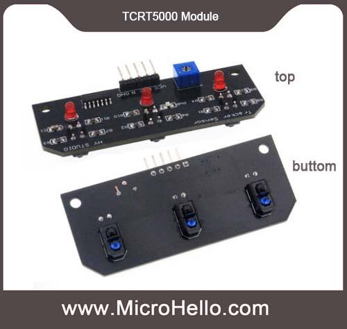 TCRT5000 Module 3-Ch Infrared Line Tracker Sensor Module Trio Detector For Robot Kit AVR/ARM/PIC