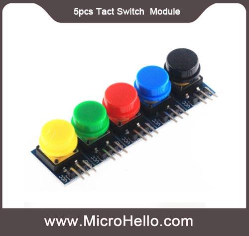 5pcs Tact Switch  Modules five colors